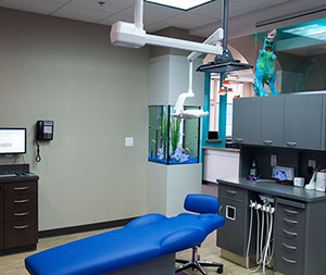 photo of one of our pediatric dental treatment areas