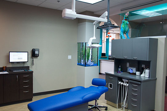 photo of one of our pediatric dental treatment areas