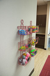 photo of our prizes available for children on the completion of their visit
