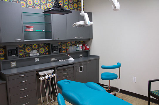 photo of one of our pediatric dental treatment areas