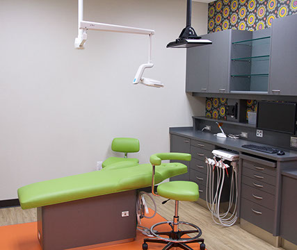 photo of one of our pediatric dental treatment areas